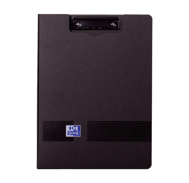 Oxford Live & Go Carpeta con Pinza Metalica - Fabricada en Polifoam - Bolsillo Interior - Color Negro