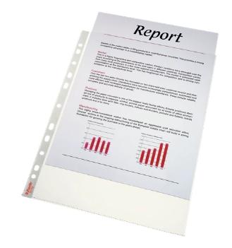 ESSELTE FUNDA MULTITALADRO 11 PP TRANSPARENTE A4 55 MICRAS BÁSICA PAQUETE DE 100
