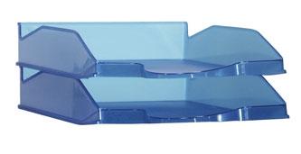 ARCHIVO 2000 BANDEJA ARCHIVO 2000 APILABLE EN 3 POSICIONES FONDO LISO FORMATO DIN A4 Y FOLIO 345X255X60 MM LAGOON TRASLÚCIDO