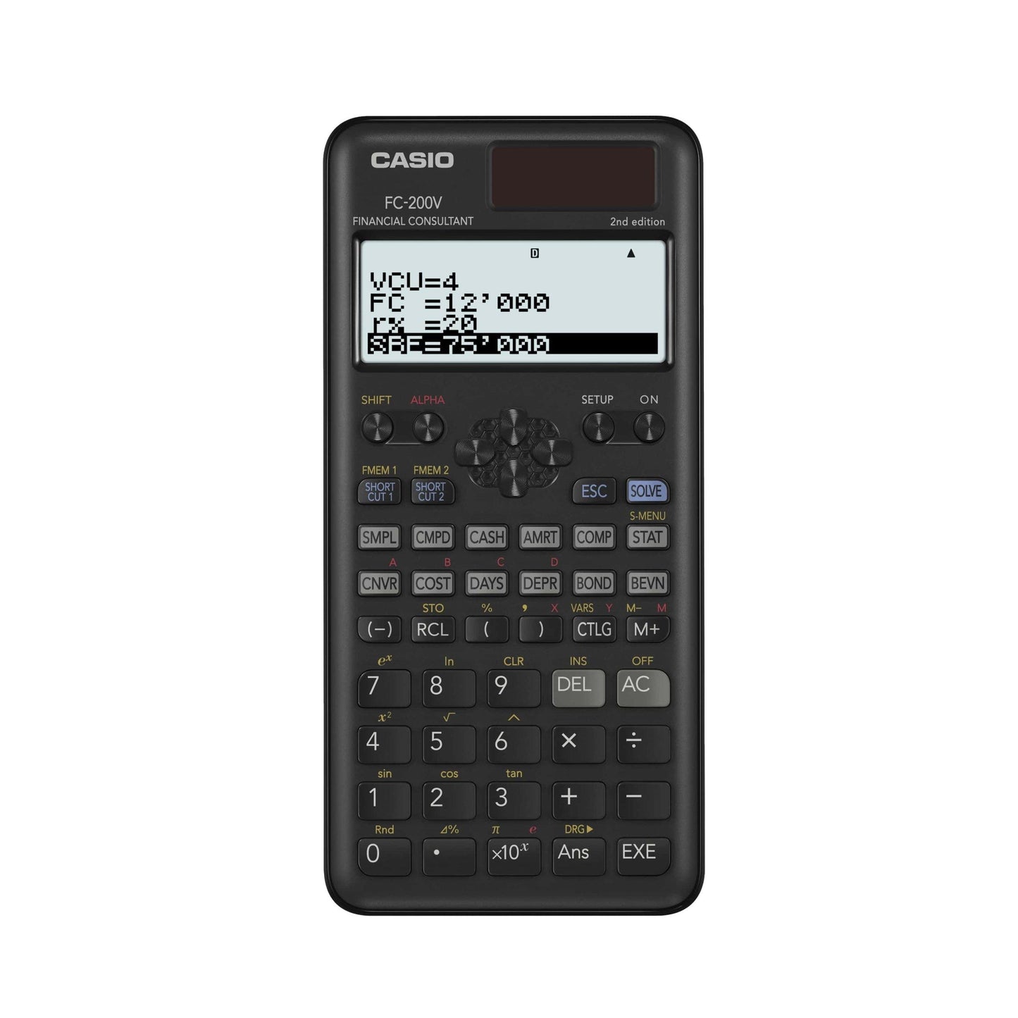 CASIO CALCULADORA CIENTÍFICA PILAS Y SOLAR PROGRAMABLE 4 LÍNEAS LCD 10+2 Y 15 DÍGITOS