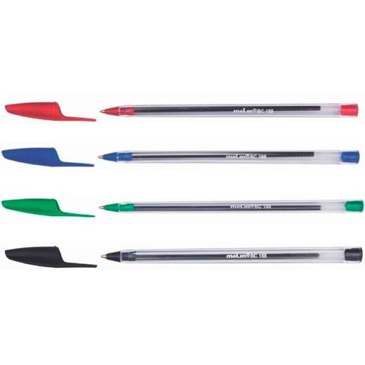 MOLIN BOLÍGRAFO BASIC CRISTAL BALL POINT PEN ROJO