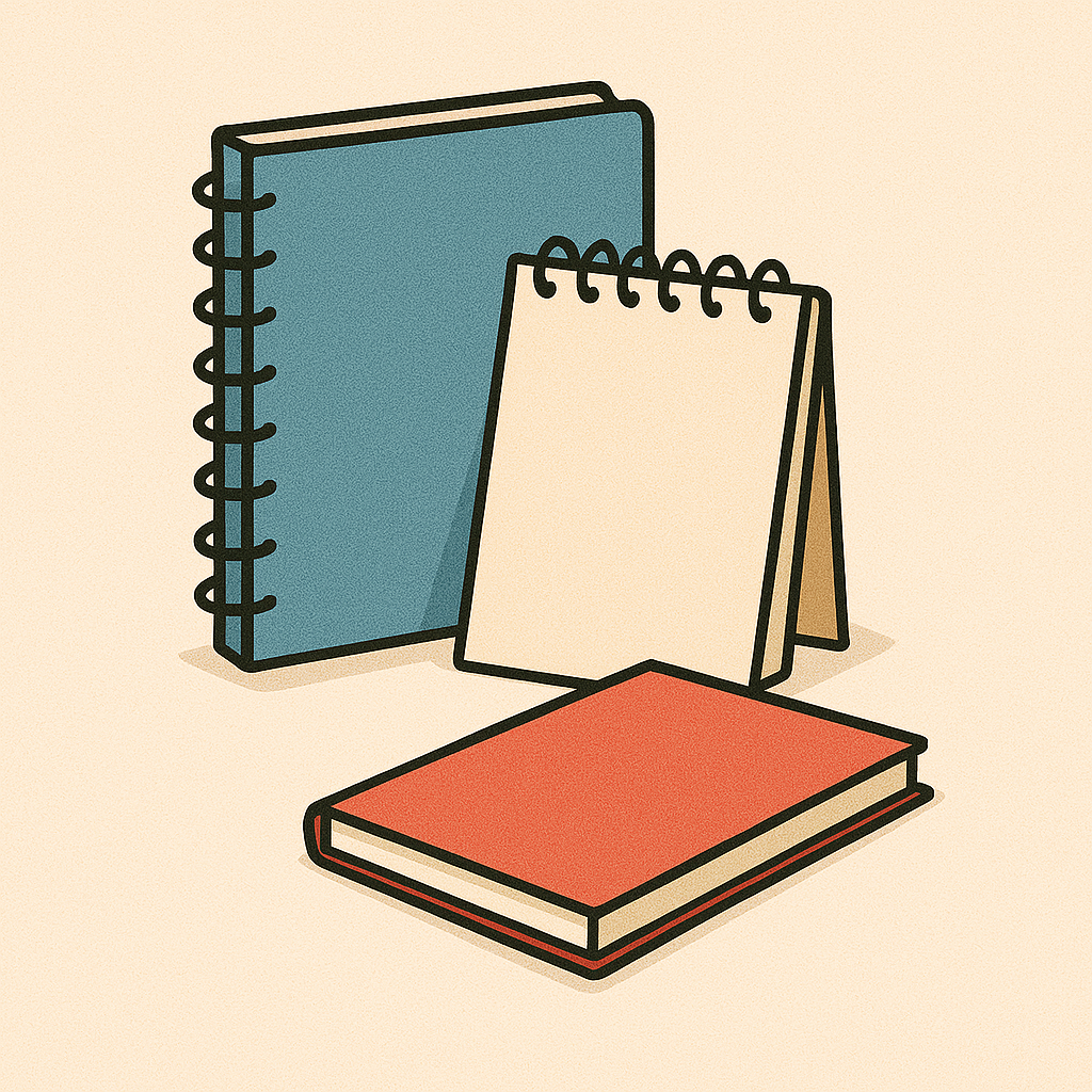 Cuadernos para escribir, dibujar y pintar