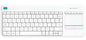 Logitech K400 Plus Teclado Inalambrico Touchpad - PC, TV - Color Blanco