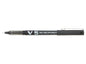 Pilot Boligrafo de tinta liquida V5 HI-Tecpoint Rollerball - Punta fina de aguja 0.5mm - Trazo 0.3mm - Color Negro - Cantidad: 12