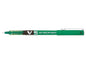 Pilot Boligrafo de Tinta Liquida V5 HI-Tecpoint Rollerball - Punta Fina de Aguja 0.5mm - Trazo 0.3mm - Color Verde - Cantidad: 12