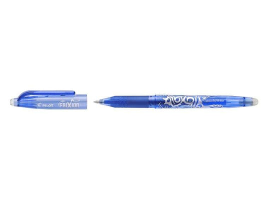 Pilot Frixion Ball Boligrafo de Gel Borrable - Punta de Bola 0.7mm - Trazo 0.4mm - Grip Ergonomico - Color Azul - Cantidad: 12