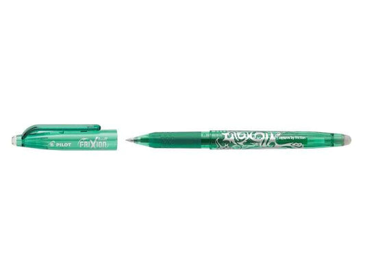 Pilot Frixion Ball Boligrafo de Gel Borrable - Punta de Bola 0.7mm - Trazo 0.4mm - Grip Ergonomico - Color Verde - Cantidad: 12