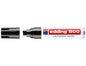 Edding 800 Rotulador Permanente - Punta Biselada - Trazo entre 4 y 12 mm. - Recargable - Secado Instantaneo - Color Negro - Cantidad: 5