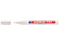 Edding 751 Rotulador Permanente - Punta Redonda - Trazo entre 1 y 2 mm. - Tinta Opaca - Secado Rapido - Color Blanco - Cantidad: 10