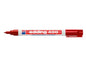 Edding 400 Rotulador Permanente - Punta Redonda - Trazo 1 mm. - Recargable - Secado Rapido - Color Rojo - Cantidad: 10