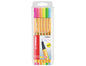 Stabilo Point 88 Pack de 6 Rotuladores de Punta Fina de Fibra - Trazo de 0.4 mm - Tinta con Base de Agua - Colores Surtidos Neon