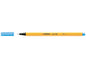 Stabilo Point 88 Rotulador de Punta Fina de Fibra - Trazo de 0.4 mm - Tinta con Base de Agua - Color Azul Celeste - Cantidad: 10