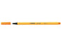 Stabilo Point 88 Rotulador de Punta Fina de Fibra - Trazo de 0.4 mm - Tinta con Base de Agua - Color Naranja - Cantidad: 10