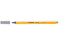Stabilo Point 88 Rotulador de Punta Fina de Fibra - Trazo de 0.4 mm - Tinta con Base de Agua - Color Gris Oscuro - Cantidad: 10
