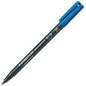 Staedtler Lumocolor 317 Rotulador Permanente - Punta Media Redonda - Trazo 1mm Aprox - Capuchon con Clip - Secado Rapido - Color Azul - Cantidad: 10