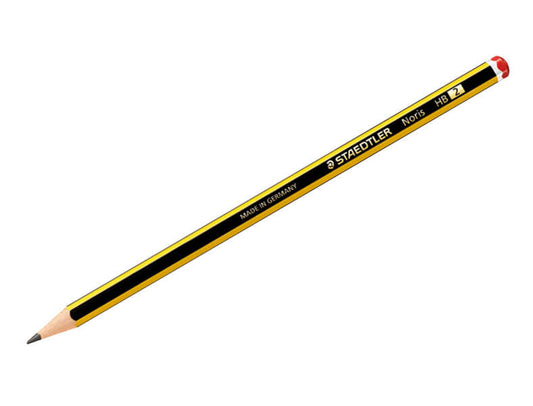 Staedtler Noris 120-2 Lapiz de Grafito Hexagonal HB - Mina Ultrarresistente de 2mm - Madera de Bosques Sostenibles - Cantidad: 12