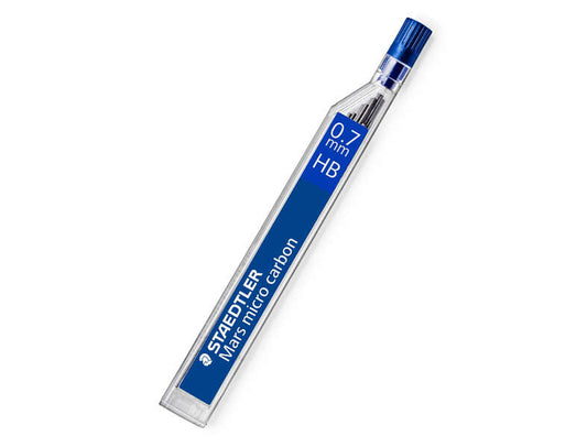 Staedtler Mars Micro Minas para Portaminas 0.7mm HB - Fuertes y Duraderas - Sin PVC - Apta para la Mayoria de Portaminas - Cantidad: 12