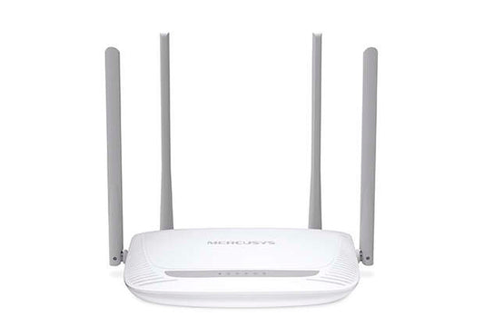 Mercusys Router Inalambrico N 300Mbps - 4 Puertos 10/100Mbps - 4 Antenas 5dBi - Tecnologia 2x2 MIMO - Hasta 500m2 cobertura WiFi