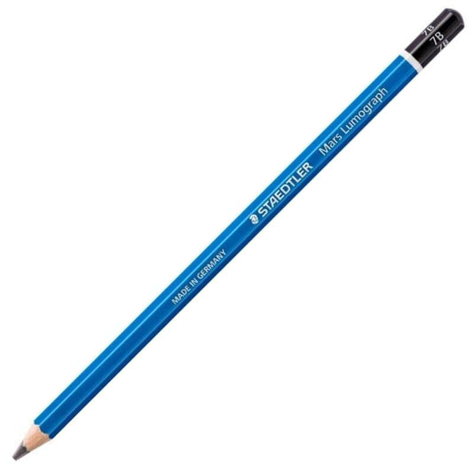 Staedtler Mars Lumograph 100 Lapiz de Grafito Hexagonal - Mina 7B Ultrarresistente de 3.6mm - Madera de Bosques Sostenibles - Caja de 12 ud - Cantidad: 12
