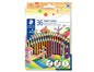 Staedtler Noris Colour 185 Pack de 36 Lapices Hexagonales de Colores - Fabricados en Wopex - Muy Resistentes - Madera de Fuentes Sostenibles - Colores Surtidos