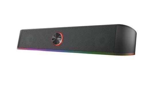 Trust GXT 619 Thorne Barra de Sonido Gaming 12W - Iluminacion RGB - Jack 3.5mm - Control de Volumen - Color Negro