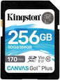 Kingston Tarjeta SDXC 256GB UHS-I U3 V30 Clase 10 170MB/s Canvas Go Plus