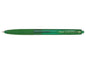 Pilot SuperGrip G Boligrafo de Bola Retractil - Punta Redonda 1.0mm - Trazo 0.4mm - Tinta de Aceite - Grip Ergonomico - Color Verde - Cantidad: 12