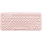 Logitech K380 Teclado Inalambrico Bluetooth - Hasta 3 Dispositivos Simultaneamente - Color Rosa