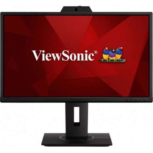 ViewSonic Monitor LED IPS 23.8" Full HD 1080p - Webcam, Microfono y Altavoces - Respuesta 5ms - Ergonomico - Angulo de Vision 178º - 16:9 - USB, HDMI, DP y VGA - VESA 100x100 mm