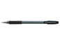 Pilot BPS-GP Boligrafo Recargable con Punta Extra Ancha de 1.60mm - Trazo de 0.33mm - Grip de Agarre - Color Negro - Cantidad: 12