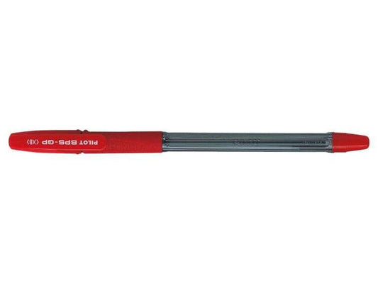 Pilot Boligrafo de Bola BPS-GP - Recargable - Punta Extra Ancha de 1.60mm - Trazo de 0.33mm - Color Rojo - Cantidad: 12