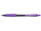 Pilot Boligrafo de Gel G2 Rollerball Retractil - Recargable - Punta de Bola Redonda 0.7mm - Trazo 0.32mm - Grip Ergonomico - Color Violeta - Cantidad: 12