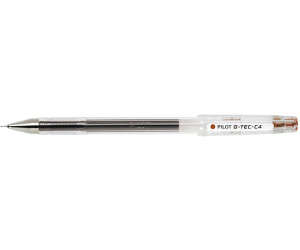 Pilot Boligrafo de Gel G-Tec C4 - Extra Fino - Recargable - Punta de Bola 0.4mm - Trazo 0.2mm - Color Marron - Cantidad: 12