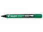 Pilot Rotulador Permanente 100 - Punta Fina de Bala 4,5mm - Trazo 1mm - Color Verde - Cantidad: 12