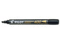 Pilot Rotulador Permanente 400 - Punta Biselada 4,5mm - Trazo 4mm - Color Negro - Cantidad: 12