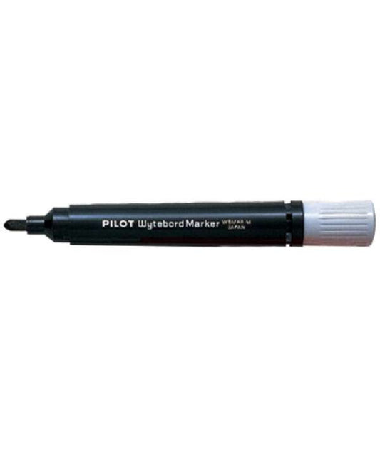 Pilot Rotulador para Pizarra Blanca - Punta Redonda de 4mm - Trazo de 1.8mm - Recargable - Tinta con Base de Alcohol - Borrable en Seco - Color Negro