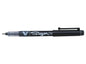 Pilot Rotulador de Punta Fina V-Sign Pen - Punta Fina de 2mm - Trazo de 0.6mm - Color Negro - Cantidad: 12