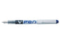 Pilot Pluma Estilografica V-Pen Desechable Tinta Liquida - Punta de Acero - Trazo de 0.5mm - Color Azul - Cantidad: 12