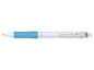 Pilot Boligrafo de Bola Retractil Acroball PureWhite - Recargable - Fabricado con Plastico Reciclado - Punta Redonda 1mm - Trazo 0.28mm - Grip Ergonomico - Color Azul Claro - Cantidad: 10