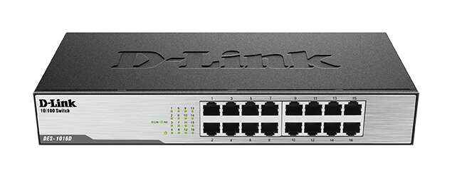 D-Link Switch 16 Puertos 10/100 Mbps no Gestionable