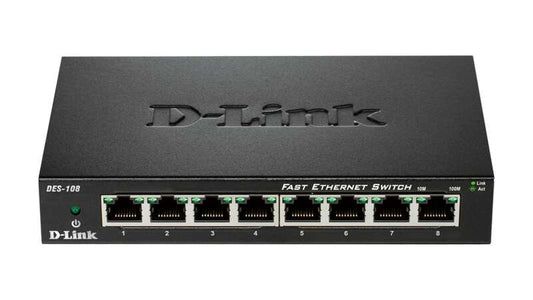 D-Link Switch 8 Puertos Fast Ethernet 10/100 Mbps