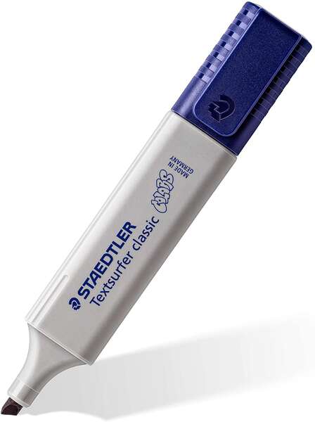 Staedtler Textsurfer Classic 364 Vintage Marcador Fluorescente - Punta Biselada - Trazo entre 1 - 5mm - Tinta con Base de Agua - Color Gris Claro - Cantidad: 10