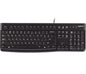 Logitech K120 Teclado USB - Resistente a Salpicaduras - Cable de 1.50m - Color Negro