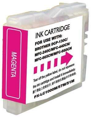 Brother LC1000XL/LC970XL Magenta Cartucho de Tinta Generico