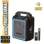 Coolsound Pro 200 Altavoz Autoamplificado Bluetooth 200W 6.5" 60W RMS con Bateria - USB, SD, Entrada Mic. Jack 6.3mm - 1 Microfono Serie Pro Cool - Autonomia hasta 3.5h - Asa de Transporte - Mando a Distancia