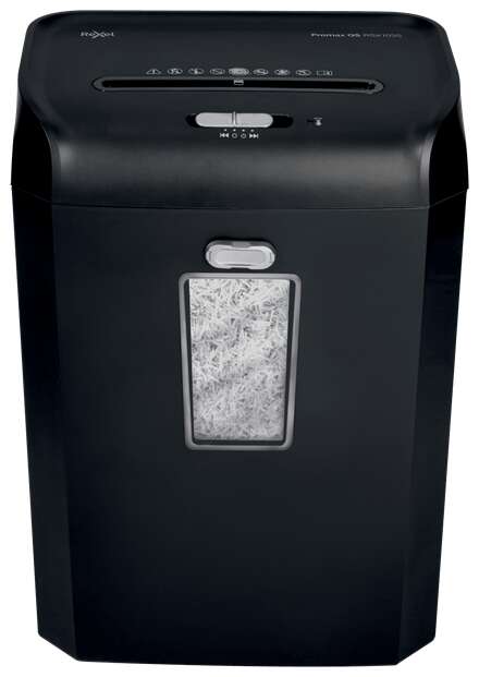 Rexel Promax RSX1035 Destructora de Papel Manual Corte en Particulas P-4- Destruye hasta 10 Hojas - Papelera de 35L - Color Negro