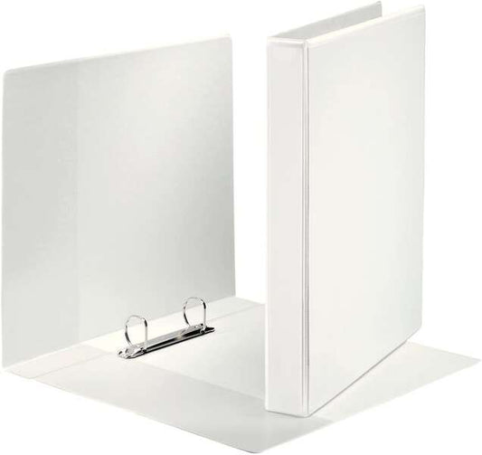 Esselte Canguro Plus Carpeta de Anillas - Formato A4 - Capacidad para 230 Hojas - 2 Anillas de 25mm - Color Blanco - Cantidad: 10