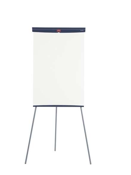 Nobo Pizarra Caballete Basico de Acero 680x1840mm - Superficie Magnetica - Bandeja para Rotuladores - Color Blanco
