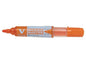 Pilot V-Board Master Begreen Rotulador para Pizarra Blanca - Punta Redonda 6mm - Trazo 2.3mm - 91% Plastico Reciclado - Recargable - Color Naranja - Cantidad: 10