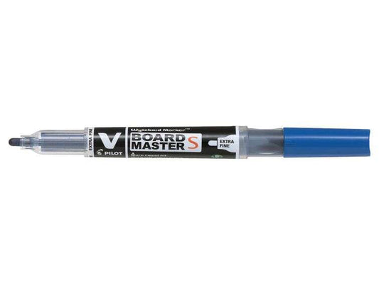 Pilot V-Board Master S Begreen Rotulador para Pizarra Blanca - Punta Redonda 3.5mm - Trazo 1.3mm - 80% Plastico Reciclado - Recargable - Color Azul - Cantidad: 10